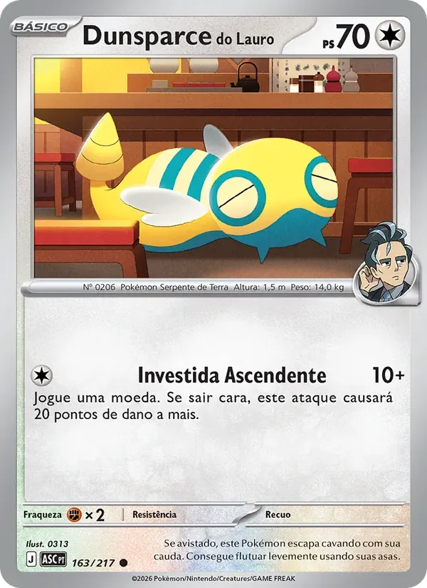 Dunsparce do Lauro 163/217 Heróis Excelsos