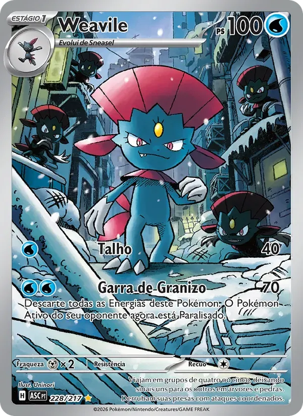 Weavile 228/217 Heróis Excelsos