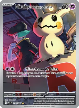 Mimikyu da Equipe Rocket 238 Heróis Excelsos