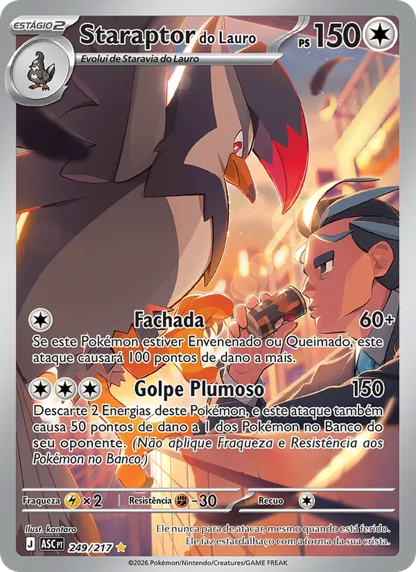 Staraptor do Lauro 249/217 Heróis Excelsos