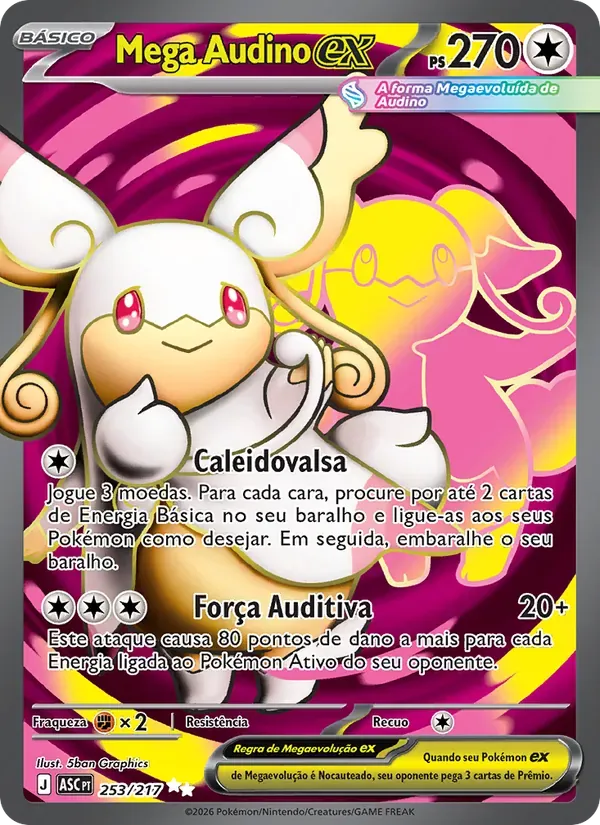 Mega Audino ex 253/217 Heróis Excelsos