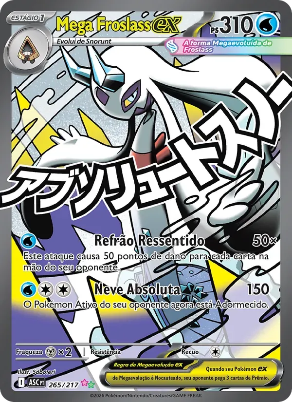 Mega Froslass ex 265/217 Heróis Excelsos