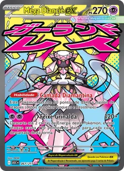 Mega Diancie ex 267 Heróis Excelsos