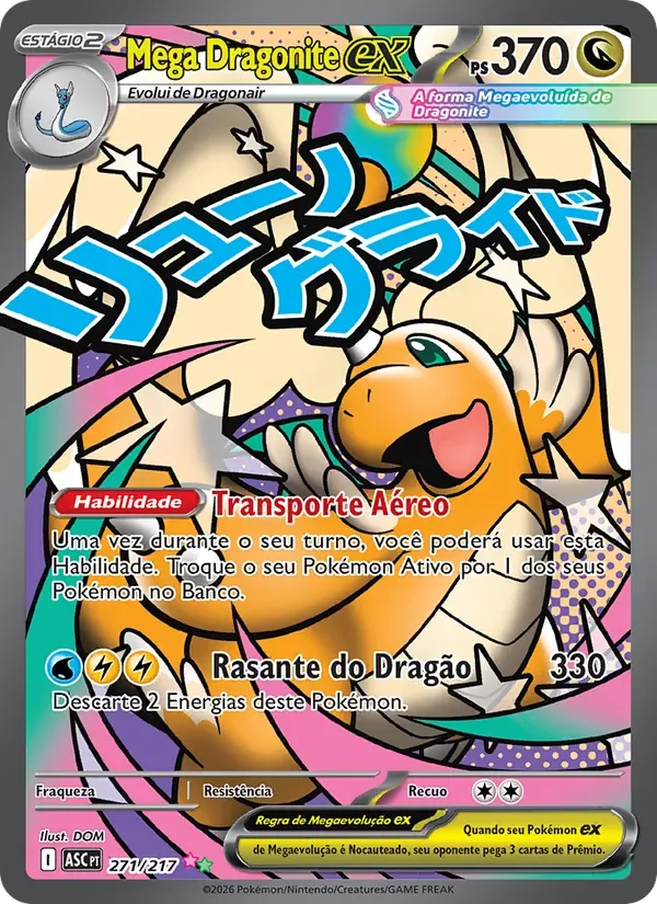 Mega Dragonite ex 271/217 Heróis Excelsos