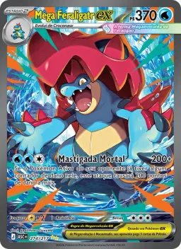 Mega Feraligatr ex 274 Heróis Excelsos