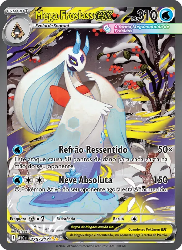 Mega Froslass ex 275/217 Heróis Excelsos
