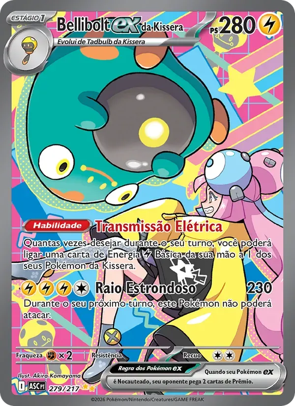 Bellibolt ex da Kissera 279/217 Heróis Excelsos