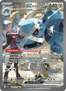 Metagross ex do Steven 289 Heróis Excelsos