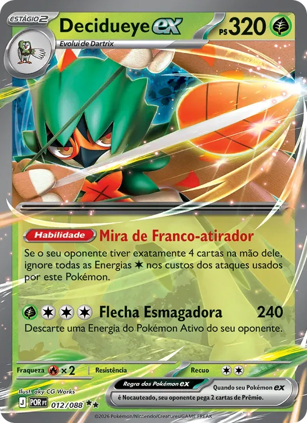 Decidueye ex 012/88 Equilíbrio Perfeito
