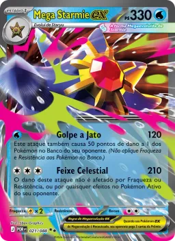 Mega Starmie ex 021 Equilíbrio Perfeito