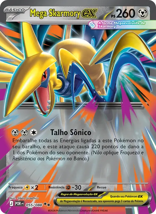 Mega Skarmory ex 055/88 Equilíbrio Perfeito