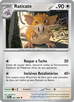 Raticate 061 Equilíbrio Perfeito