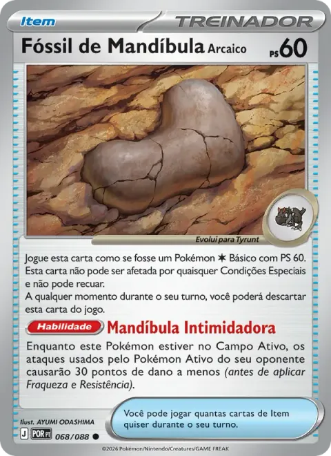 Fóssil de Mandíbula Arcaico 068/88