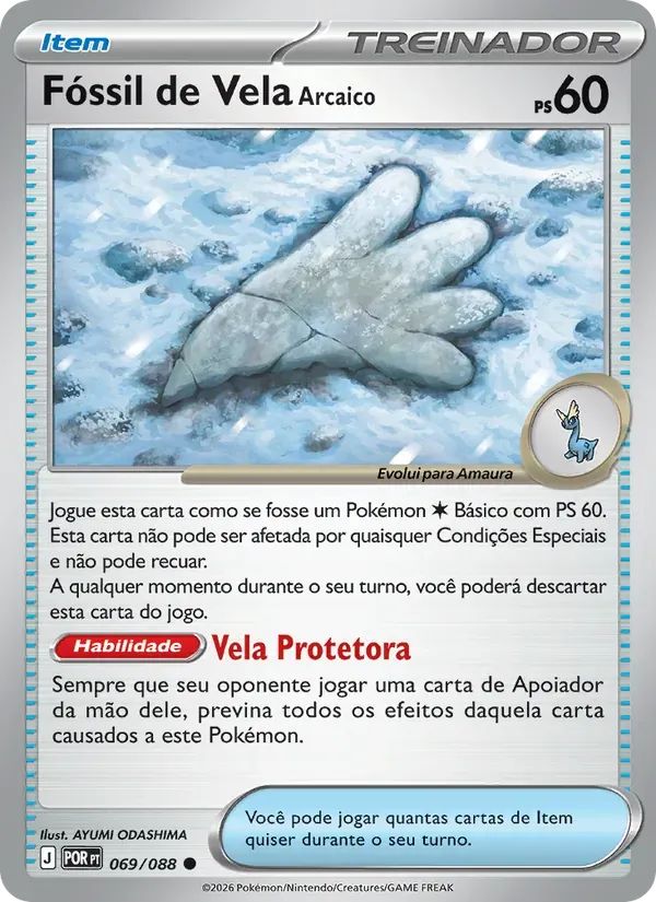 Fóssil de Vela Arcaico 069/88 Equilíbrio Perfeito