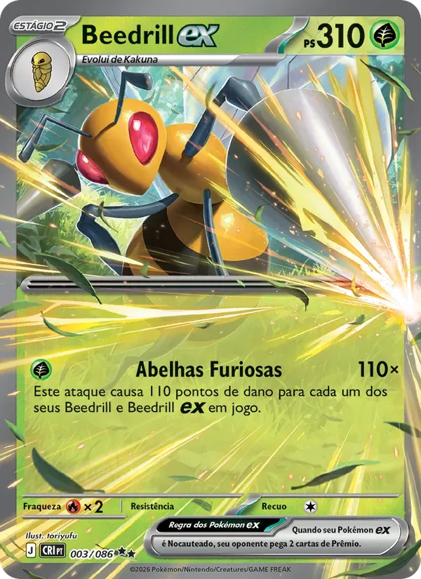 Beedrill ex 003/86 Caos Ascendente