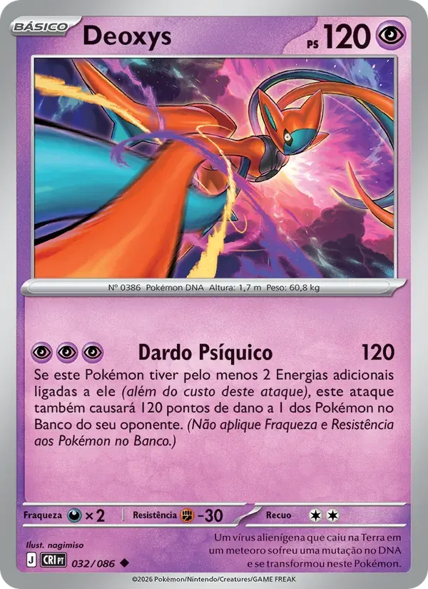 Deoxys 032/86 Caos Ascendente
