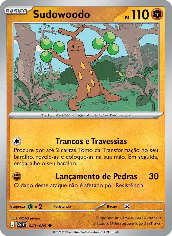 Sudowoodo 043/86 Caos Ascendente