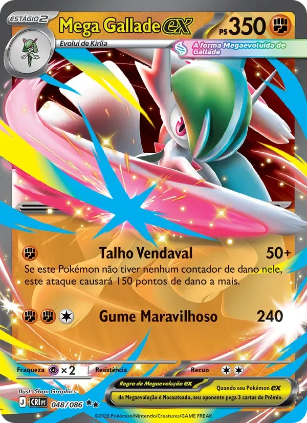 Mega Gallade ex 048/86 Caos Ascendente
