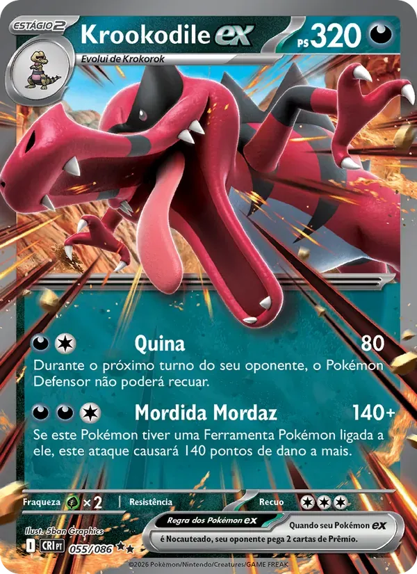 Krookodile ex 055/86 Caos Ascendente