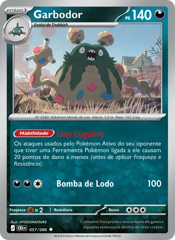 Garbodor 057/86 Caos Ascendente