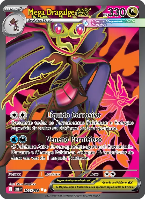 Mega Dragalge ex 104/86 Caos Ascendente