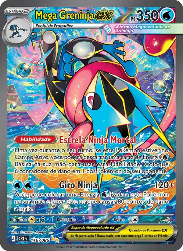 Mega Greninja ex 116/86 Caos Ascendente