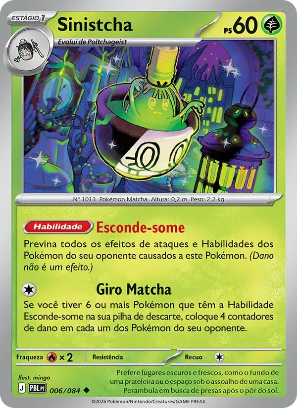 Sinistcha 006/84 Escuridão Absoluta