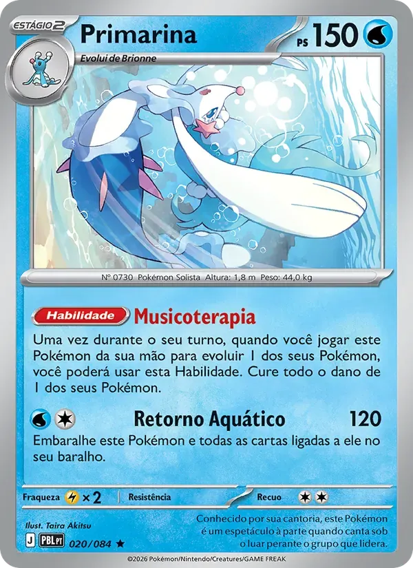 Primarina 020/84 Escuridão Absoluta