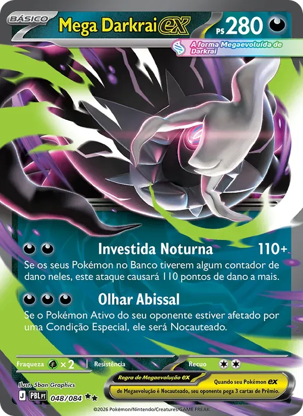 Mega Darkrai ex 048/84 Escuridão Absoluta