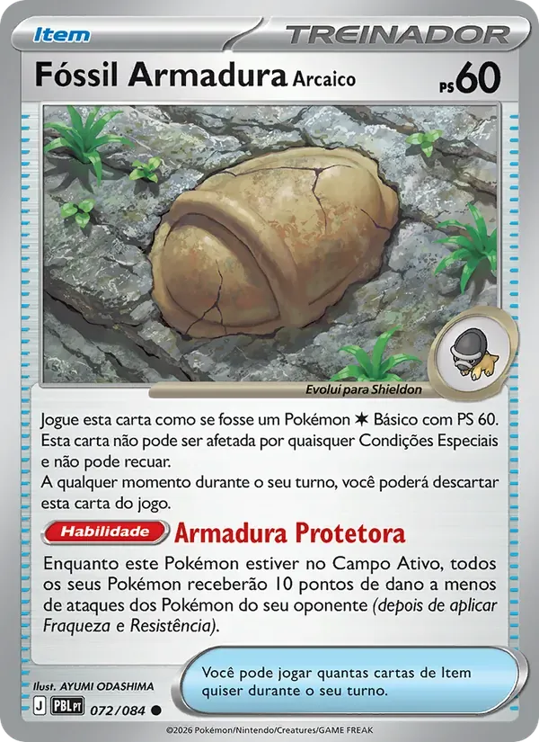 Fóssil Armadura Arcaico 072/84 Escuridão Absoluta