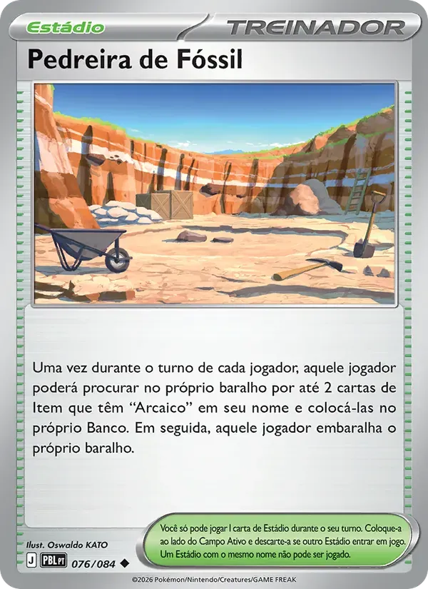 Pedreira de Fóssil 076/84 Escuridão Absoluta