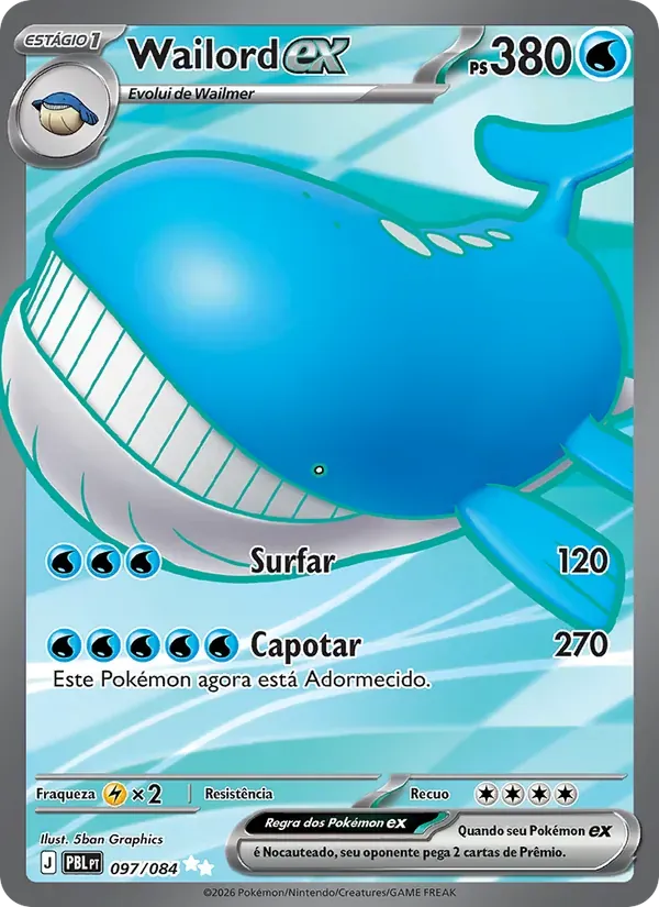 Wailord ex 097/84 Escuridão Absoluta