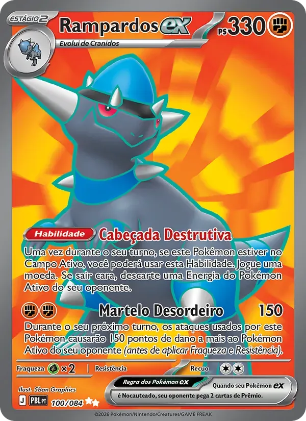 Rampardos ex 100/84 Escuridão Absoluta