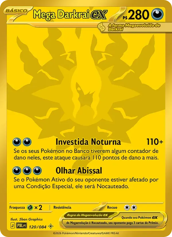 Mega Darkrai ex 120/84 Escuridão Absoluta