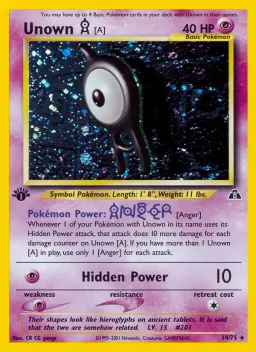 Unown [A] 14 Neo Discovery