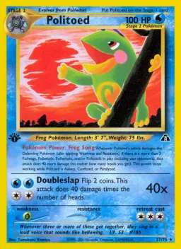 Politoed 27 Neo Discovery