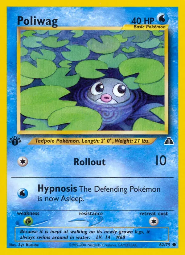 Poliwag 62/75 Neo Discovery