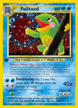 Politoed 8 Neo Discovery