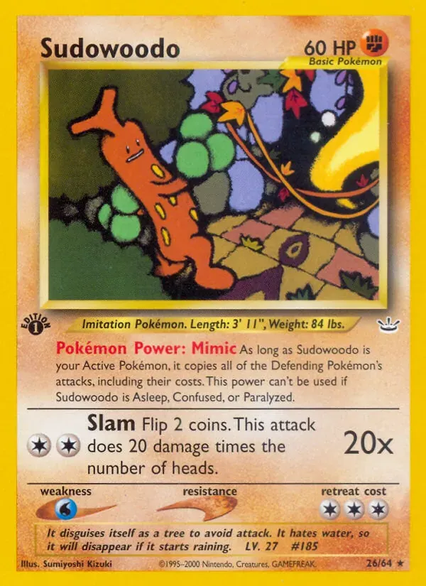 Sudowoodo 26/64 Neo Revelation