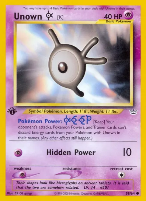 Unown [K] 58/64