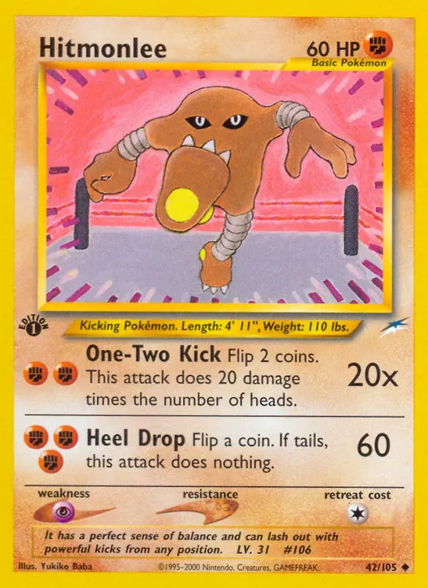 Hitmonlee 42/105 Neo Destiny