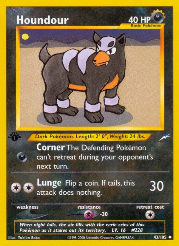 Houndour 43/105 Neo Destiny