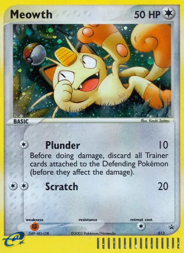 Meowth 13/40 Nintendo Black Star Promos