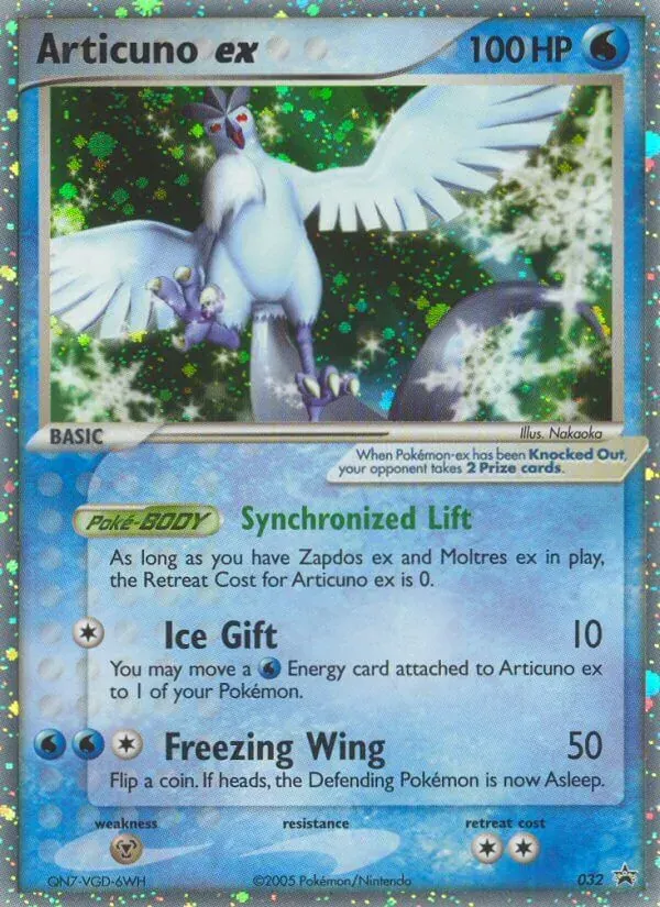 Articuno ex 32/40 Nintendo Black Star Promos