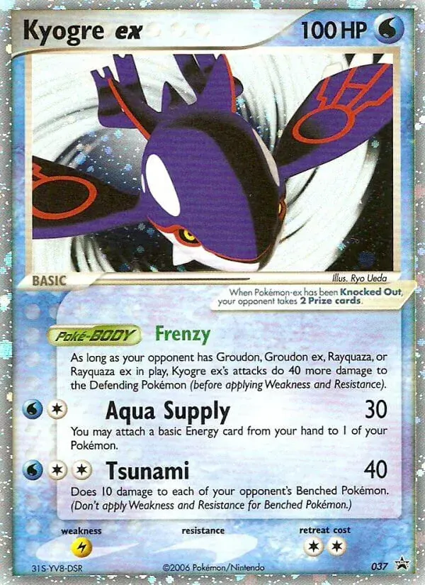 Kyogre ex 37/40 Nintendo Black Star Promos