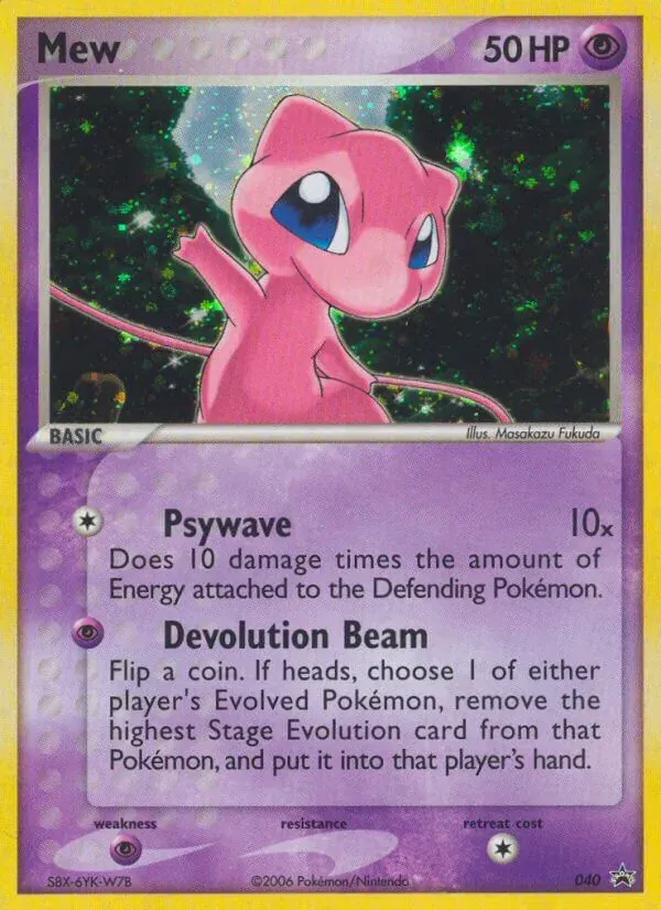 Mew 40/40 Nintendo Black Star Promos