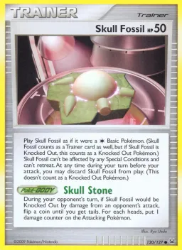 Skull Fossil 120 Platinum