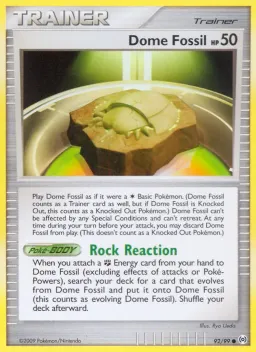 Dome Fossil 92 Arceus