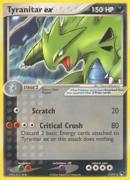 Tyranitar ex 17 POP Series 1