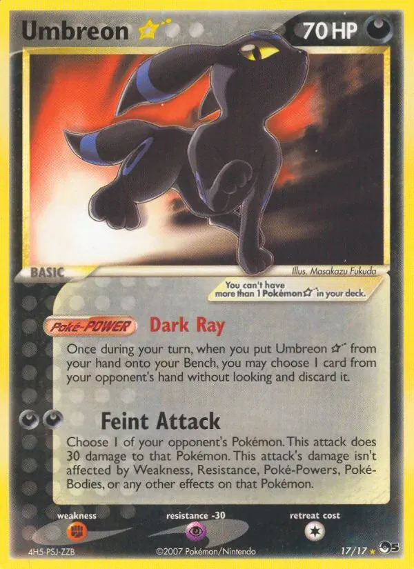 Umbreon ★ 17/17 POP Series 5